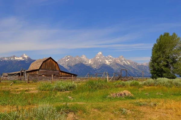 그랜드 Teton 와이오밍 미국에서 역사적인 Moulton — 스톡 사진