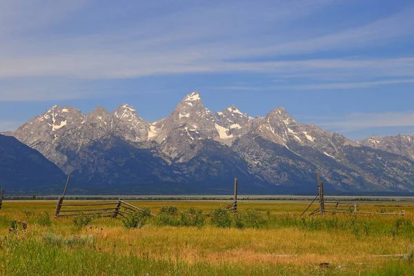 Vista Panorámica Parque Nacional Grand Teton Wyoming Usa —  Fotos de Stock