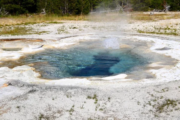Source Thermale Chaude Bassin Supérieur Geyser Parc National Yellowstone Wyoming — Photo