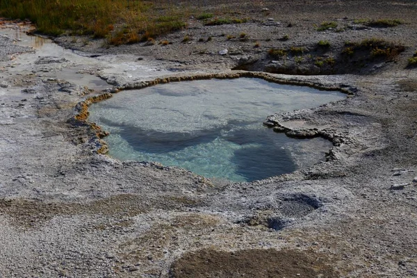 Sıcak Termal Bahar Üst Şofben Havzası Yellowstone Milli Parkı Wyoming — Stok fotoğraf