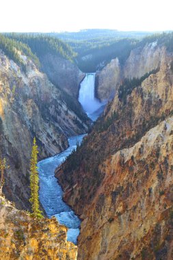 Sanatçı düşüyor nokta, Grand Canyon, Yellowstone Milli Parkı, Wyoming, ABD daha düşük