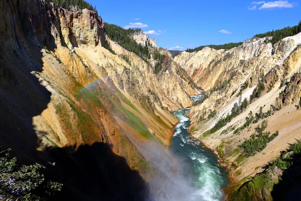 Brink alt Falls, Grand Canyon, Yellowstone Milli Parkı, Wyoming, ABD