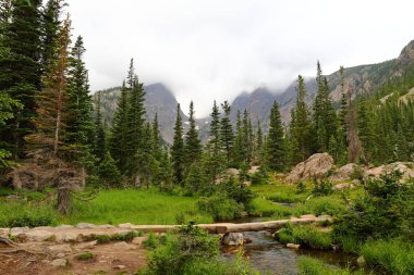 Tyndall creek in the Rocky Mountain National Park, Colorado, USA. clipart