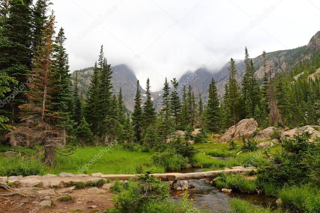 Tyndall creek in the Rocky Mountain National Park, Colorado, USA.
