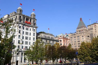  Sabah Shanghai Çin shanghai Bund tarihi binalar