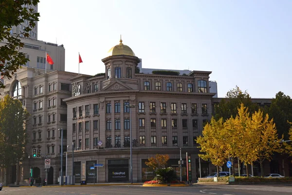 Shanghai Bund Historische Gebouwen Ochtend Shanghai China — Stockfoto