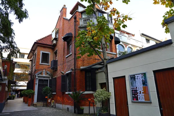 Antiguo Edificio Apartamentos Residenciales Históricos Ciudad Vieja Shanghai China — Foto de Stock
