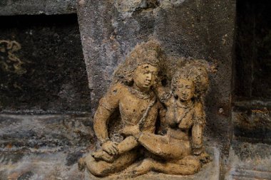 Ajanta mağaraları, Hindistan. Maharashtra eyalet Ajanta mağaralarda Budist anıtlar mağaralar vardır