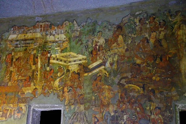 Ajanta Grotten India Ajanta Grotten Indiase Staat Maharashtra Zijn Dat — Stockfoto