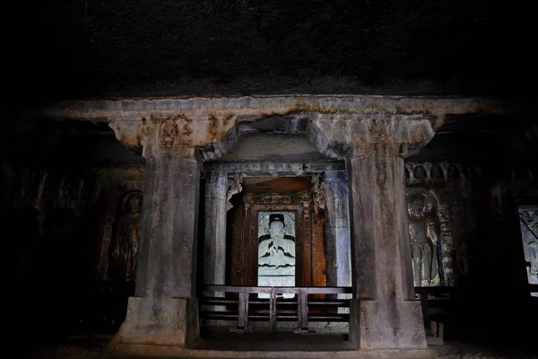Grotte Ajanta India Grotte Ajanta Nello Stato Del Maharashtra Sono — Foto Stock