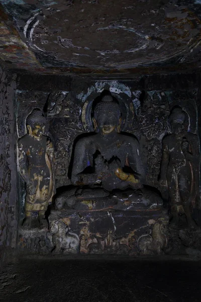 Ajanta Grottor Indien Ajantagrottorna Delstaten Maharashtra Buddhistiska Grottor Monument — Stockfoto