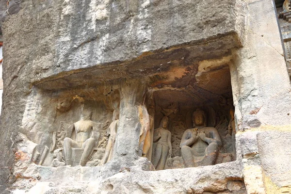 인도입니다 마하라슈트라 주에서 Ajanta 동굴은 기념물 — 스톡 사진