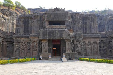 Ellora mağaraları Tapınağı, rock-Cut tapınaklar, Aurangabad, Maharashtra Merkezi Hindistan 
