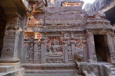 Ellora mağaraları Tapınağı, rock-Cut tapınaklar, Aurangabad, Maharashtra Merkezi Hindistan 