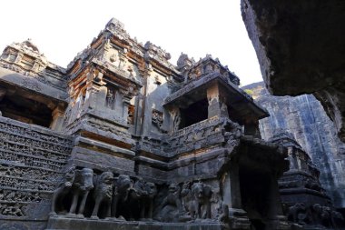 Ellora mağaraları Tapınağı, rock-Cut tapınaklar, Aurangabad, Maharashtra Merkezi Hindistan 