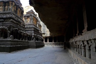Ellora mağaraları Tapınağı, rock-Cut tapınaklar, Aurangabad, Maharashtra Merkezi Hindistan 