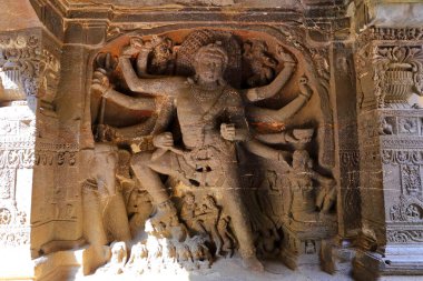 Ellora mağaraları Tapınağı, rock-Cut tapınaklar, Aurangabad, Maharashtra Merkezi Hindistan 