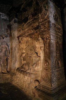 Ellora mağaraları Tapınağı, rock-Cut tapınaklar, Aurangabad, Maharashtra Merkezi Hindistan 