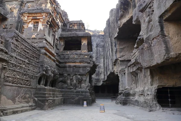 Ellora mağaraları Tapınağı, rock-Cut tapınaklar, Aurangabad, Maharashtra Merkezi Hindistan 