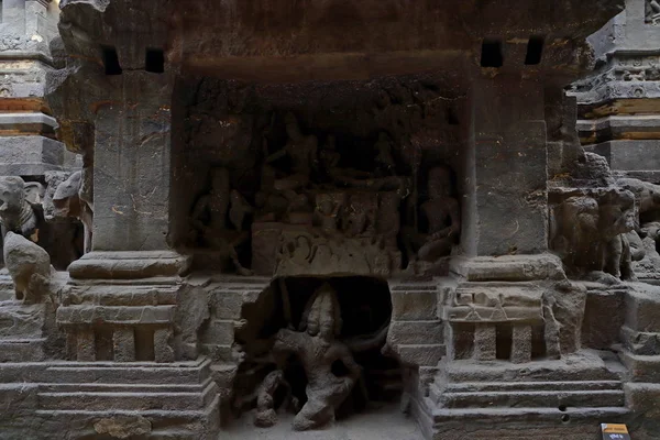 Templet Ellora Grottor Den Klippa Cut Tempel Aurangabad Maharashtra Centrala — Stockfoto