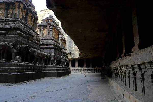 Templet Ellora Grottor Den Klippa Cut Tempel Aurangabad Maharashtra Centrala — Stockfoto