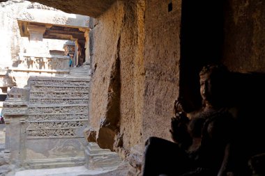 Ellora mağaraları Tapınağı, rock-Cut tapınaklar, Aurangabad, Maharashtra Merkezi Hindistan 