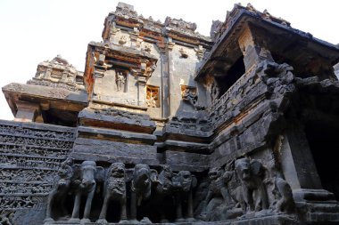 Ellora mağaraları Tapınağı, rock-Cut tapınaklar, Aurangabad, Maharashtra Merkezi Hindistan 