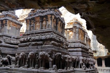 Ellora mağaraları Tapınağı, rock-Cut tapınaklar, Aurangabad, Maharashtra Merkezi Hindistan 