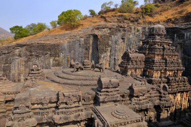 Ellora mağaraları Tapınağı, rock-Cut tapınaklar, Aurangabad, Maharashtra Merkezi Hindistan 
