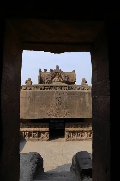 Templet Ellora Grottor Den Klippa Cut Tempel Aurangabad Maharashtra Centrala — Stockfoto