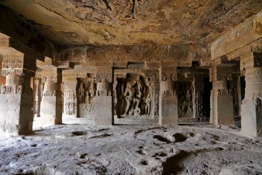 Ellora mağaraları Tapınağı, rock-Cut tapınaklar, Aurangabad, Maharashtra Merkezi Hindistan 