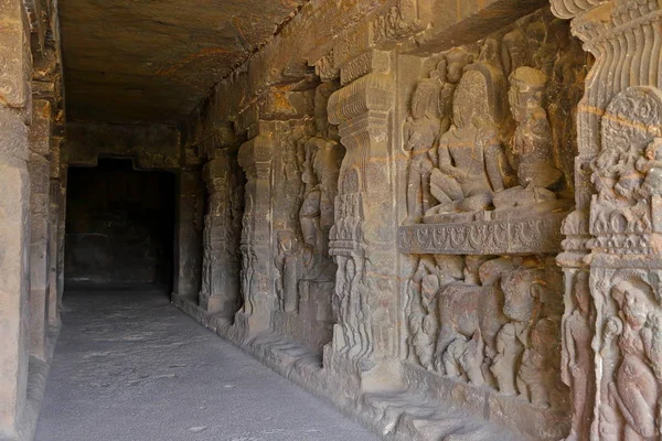 Templo Las Cuevas Ellora Los Templos Rocosos Aurangabad Maharashtra India —  Fotos de Stock