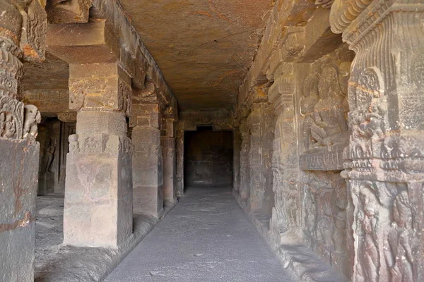 Templo Las Cuevas Ellora Los Templos Rocosos Aurangabad Maharashtra India —  Fotos de Stock