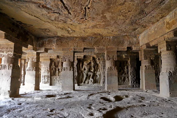 Templo Las Cuevas Ellora Los Templos Rocosos Aurangabad Maharashtra India —  Fotos de Stock