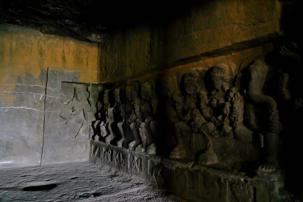 Ναός Των Σπηλαίων Της Ellora Βράχοι Που Κόβουν Τον Βράχο — Φωτογραφία Αρχείου