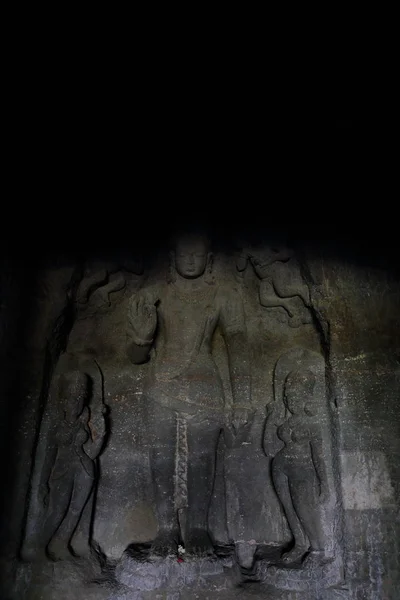 Templo Las Cuevas Ellora Los Templos Rocosos Aurangabad Maharashtra India — Foto de Stock