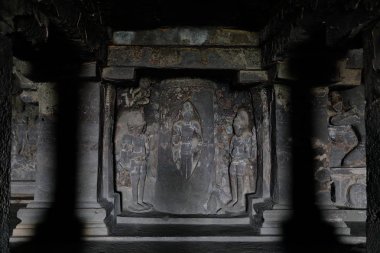 Ellora mağaraları Tapınağı, rock-Cut tapınaklar, Aurangabad, Maharashtra Merkezi Hindistan 
