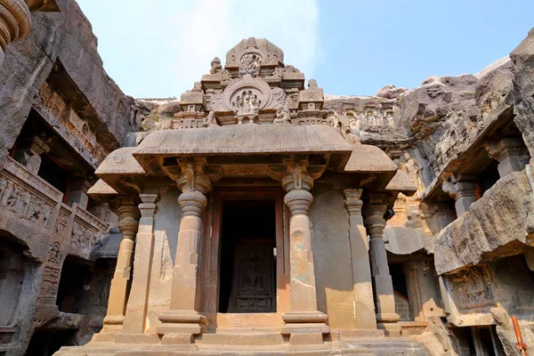 Tempel Der Ellora Höhlen Die Felsentempel Aurangabad Maharashtra Zentralindien — Stockfoto