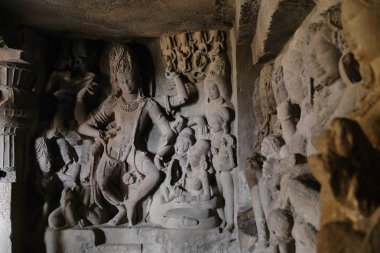 Ellora mağaraları Tapınağı, rock-Cut tapınaklar, Aurangabad, Maharashtra Merkezi Hindistan 