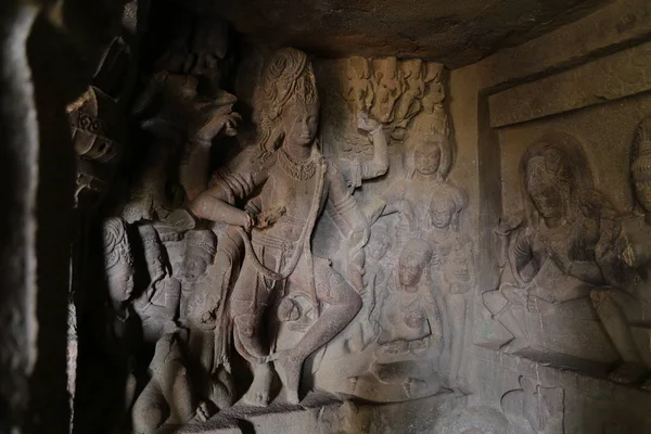 Templo Las Cuevas Ellora Los Templos Rocosos Aurangabad Maharashtra India —  Fotos de Stock