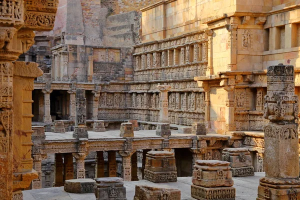 Rani Vav Een Stepwell Aan Oevers Van Rivier River Patan — Stockfoto