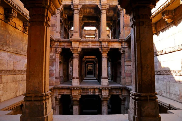 Dada Harir Vav Step Well Een Gebouw Asarwa Ahmedabad Indiase — Stockfoto