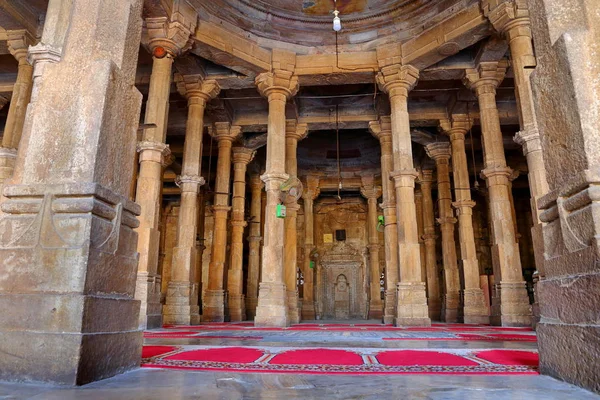 Mezquita Jama Masijd Makaraba Ahmedabad Estado Indio Gujarat —  Fotos de Stock