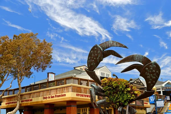 Famous Pier Crab Entrance Park San Francisco — Stock Photo, Image