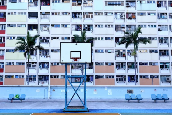 Vecchi Complessi Residenziali Pubblici Popolati Hong Kong Cina — Foto Stock