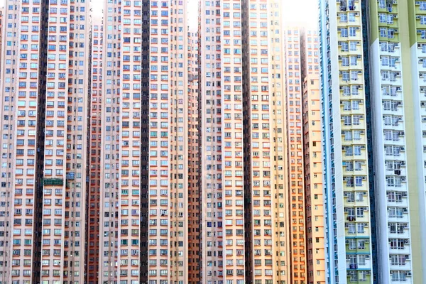 Dense high rise residential apartments in Kowloon, Hong Kong