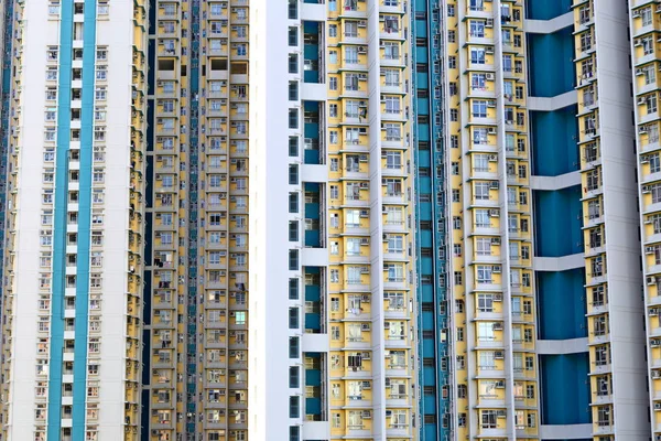 Husté Byty Vysokým Růstem Kowloonu Hongkong — Stock fotografie