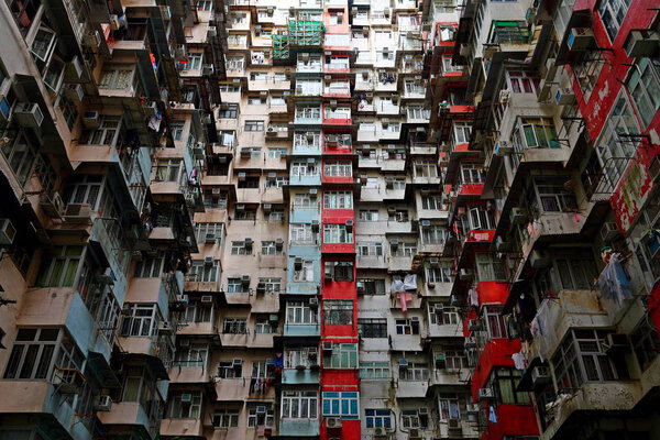 Old public populated housing estates in Hong Kong, China