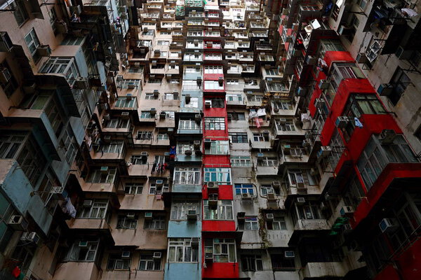 Old public populated housing estates in Hong Kong, China