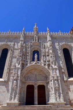 Mosteiro dos Jeronimos Lizbon Belem, Portekiz tarihi manastır (Unesco Dünya Mirası)